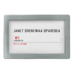 JANET OHENEWAA OPAREBEA     Belt Buckle