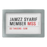 Jamzz Syarif Member  Belt Buckle