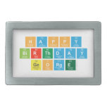 Happy
 Birthday
 George  Belt Buckle