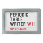 Periodic Table Writer  Belt Buckle