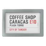 Coffee shop Caracas  Belt Buckle