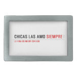 Chicas las amo  Belt Buckle