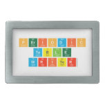 Periodic Table Writer  Belt Buckle