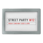 Street Party  Belt Buckle