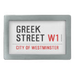 Greek Street  Belt Buckle
