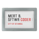 MERT B. SFTWR  Belt Buckle