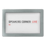 Speakers Corner:  Belt Buckle