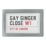 GAY GINGER CLOSE  Belt Buckle