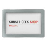 SUNSET GEEK  Belt Buckle