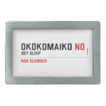 OKOKOMAIKO  Belt Buckle