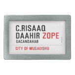 C.risaaq daahir  Belt Buckle
