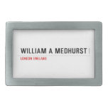 william a medhurst  Belt Buckle