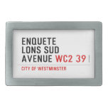 enquete  lons sud  avenue  Belt Buckle