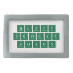 Happy
 Birthday
 Allison  Belt Buckle