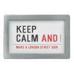 KEEP  CALM  Belt Buckle