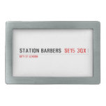 Station barbers   Belt Buckle