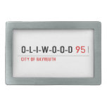 O-L-I-W-O-O-D  Belt Buckle