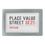 Place value Street  Belt Buckle