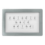 Periodic
 Table
 Writer  Belt Buckle