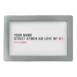 Your Name Street aymen abi love w1  Belt Buckle