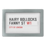 hairy bollocks fanny st  Belt Buckle