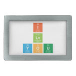 I
 Lv
 You  Belt Buckle