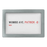 WUMBO AVE.  Belt Buckle