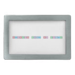 Periodic Table of Disney  Belt Buckle
