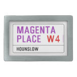 Magenta Place   Belt Buckle