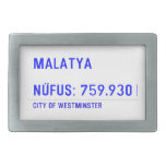 MALATYA  NÜFUS: 759.930  Belt Buckle