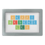 happy 
 birthday 
 LEO  Belt Buckle