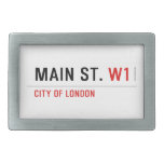 Main St.  Belt Buckle