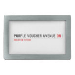 purple voucher avenue  Belt Buckle