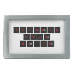 Periodic
 Table
 Writer  Belt Buckle