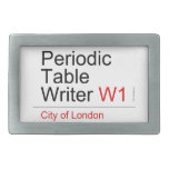 Periodic Table Writer  Belt Buckle