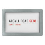 Argyll Road  Belt Buckle