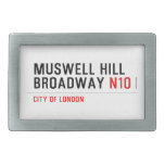 MUSWELL HILL BROADWAY  Belt Buckle