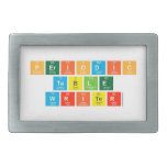Periodic
 Table
 Writer  Belt Buckle