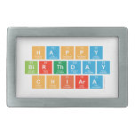 happy
 birthday
 Chiara  Belt Buckle