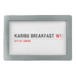 karibu breakfast  Belt Buckle