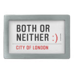 BOTH or NEITHER  Belt Buckle