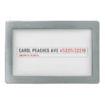 CAROL PEACHES AVE  Belt Buckle