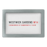 Westwick Gardens  Belt Buckle