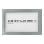 7800 Credit cards street  Belt Buckle