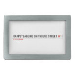 Carpetbagging Shithouse street  Belt Buckle