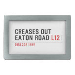 Creases Out Eaton Road  Belt Buckle