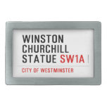 WINSTON CHURCHILL STATUE  Belt Buckle