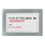 55th st pullman  mi   Belt Buckle