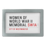 women of world war II memorial  Belt Buckle