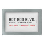 Hot Rod Blvd.  Belt Buckle